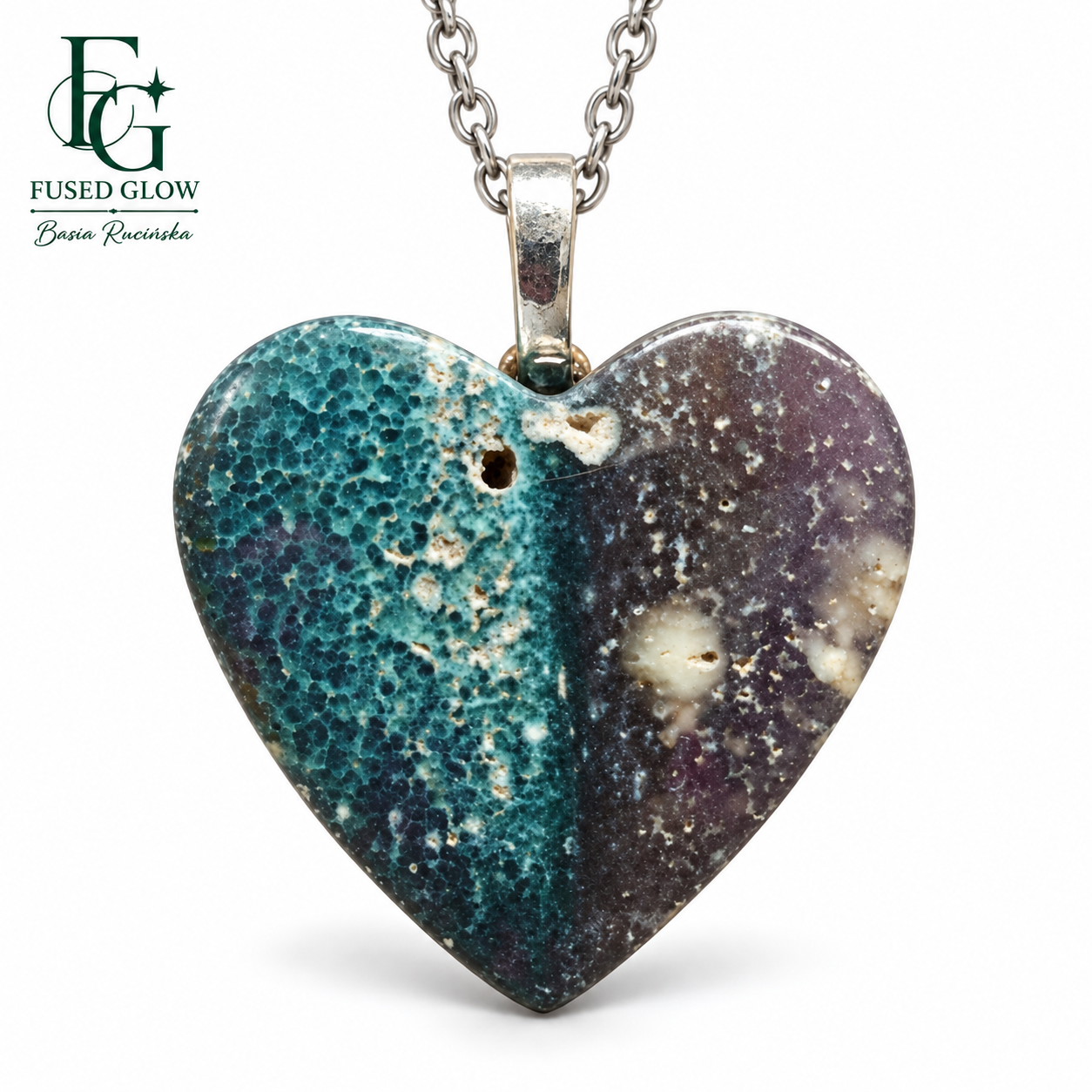 Pelagia — naturalny jaspis oceaniczny i stal chirurgiczna, kolekcja Organics